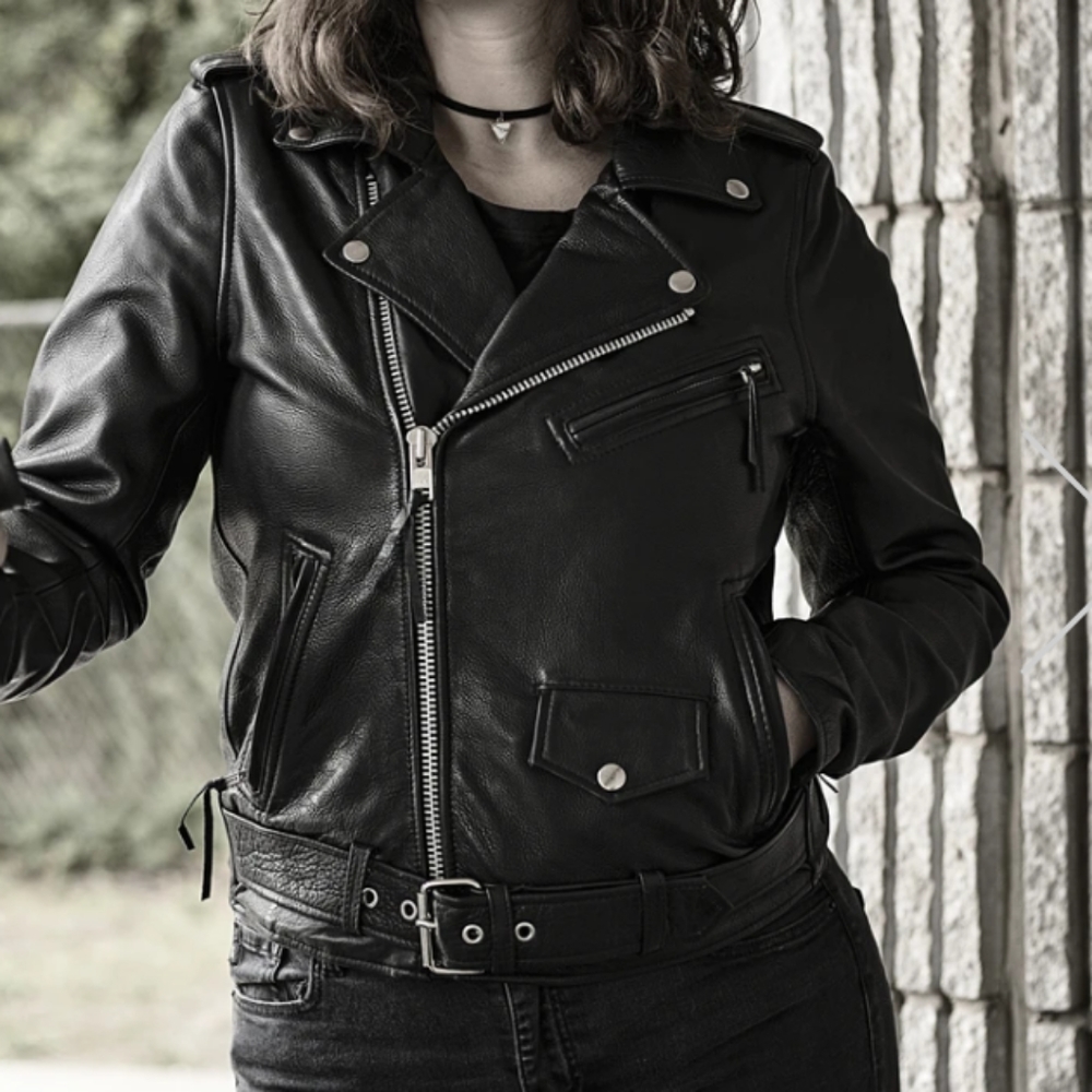 FMC Leather Jacket Size 16